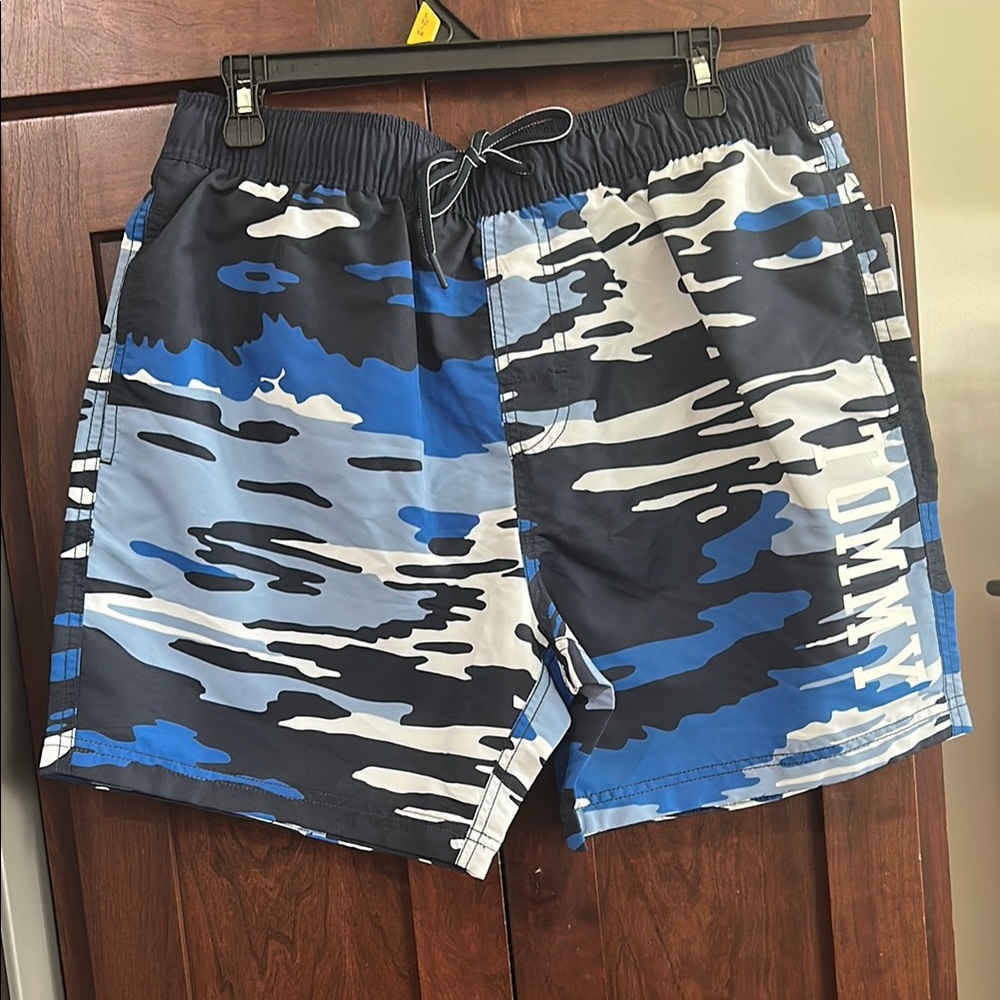 NWT Tommy Hilfiger Blue and Black Board Shorts